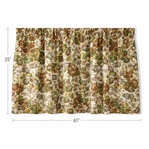 Vintage 60s 70s Oxford Olive Green Pinch Pleat Curtains Set Of 3 Grandma Chic